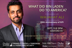 Wajahat Ali in Sanford 04 on Sept. 9 at 5pm